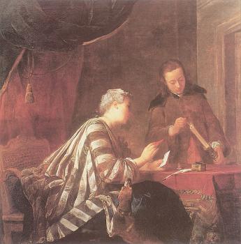 讓 巴蒂斯特 西梅翁 夏爾丹 Lady Sealing a Letter 讓 巴蒂斯特 西梅翁 夏爾丹 Lady Sealing a Letter